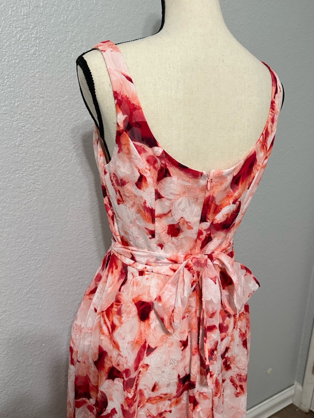 Midi Dress Womens Size 8 Floral Romantic Fairy Whimsical Coquette Feminine Girly - Picture 11 of 16